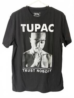 2PAC Trust Nobody Black Graphic T-Shirt Medium